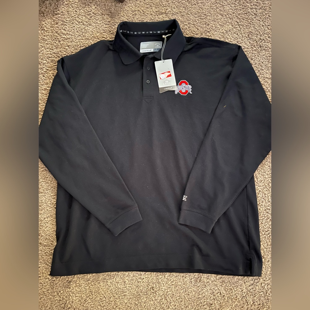 Cutter & Buck Black Polo with Embroidered Logo